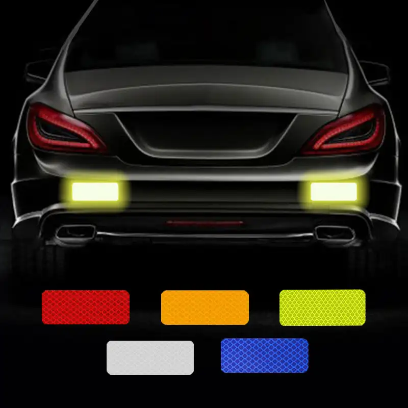 

10pcs Auto Safety Warning Reflective Stickers Car Sticker Reflective Strips Night Driving Safety Lighting Luminous Decor