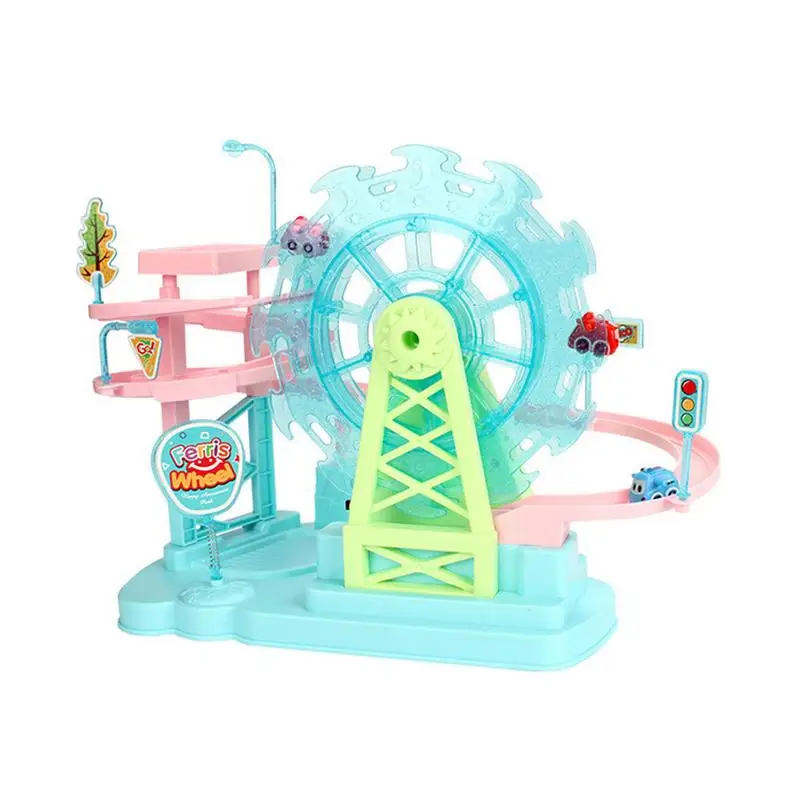 

Toy Race Car Track Roller Coaster Race Track Toy Ferris Wheel Toy Montessori Toys Educational Toys Preschool Games Birthday Gift