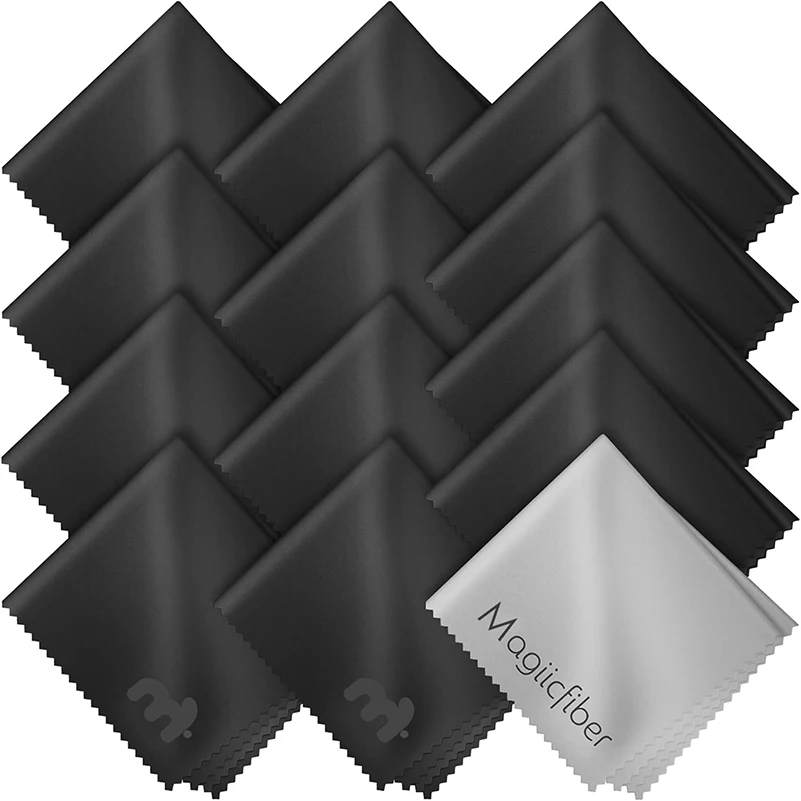 Premium High-Density Microfiber Cleaning Cloth - Soft, Stripe-Free, Efficient Cleaning Wipes
