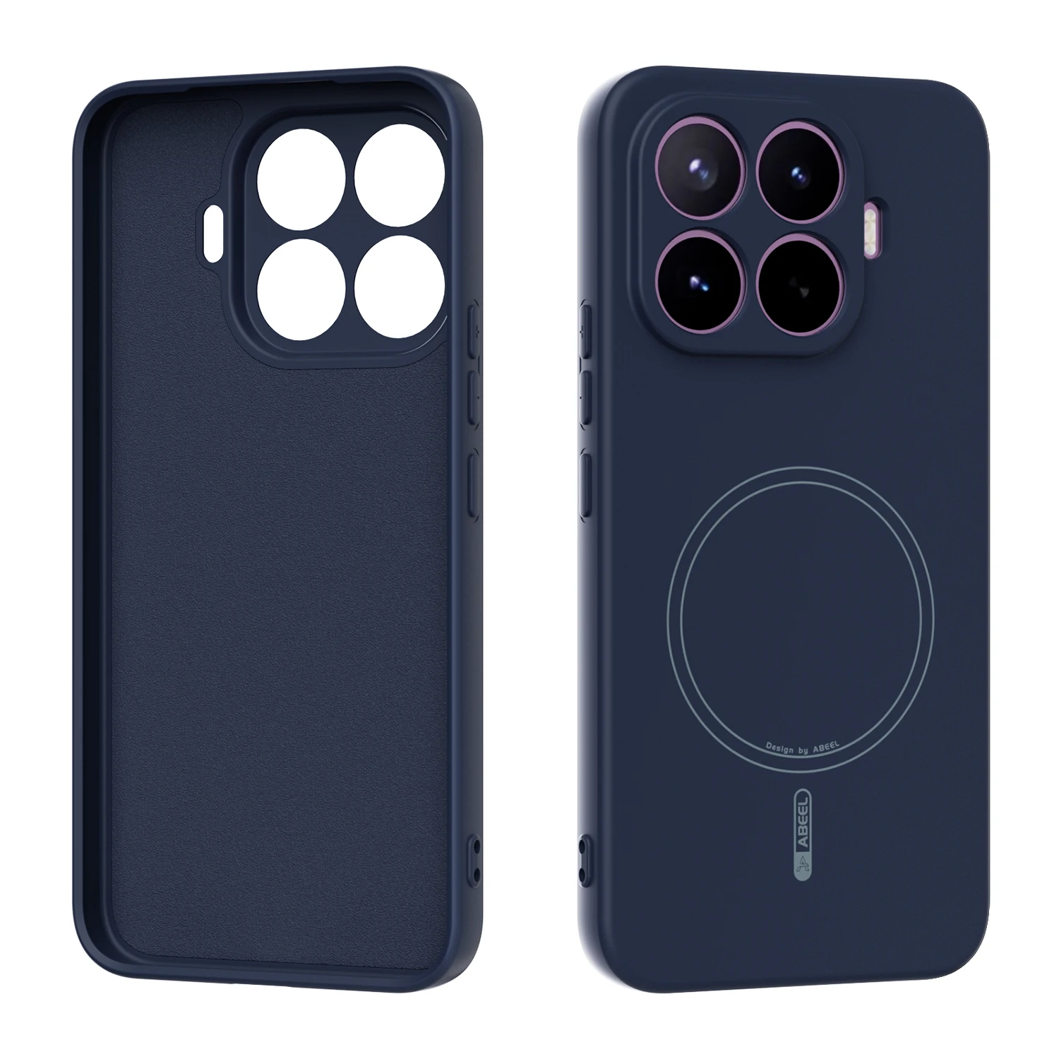 Magnetic Shockproof Liquid Silicone Phone Case with Soft Touch Finish