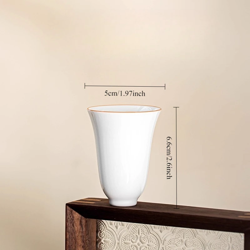 1pcs 50ml Ceramic Fragrance Cup Home Hand-painted Tea Cup Personal Tea Set Chinese Underglaze Colored Cups