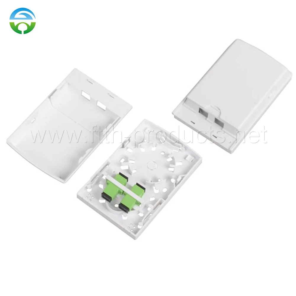 100Pcs 2 Core Ftth Presa A Muro Hy-20-T2G