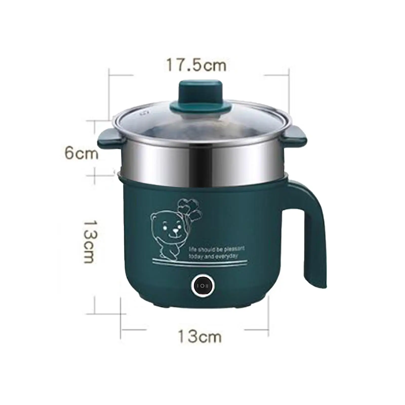 1.8L Electric Rice Cookers EU AdapteMini Cooking Machine Single/Double Layer Household Non-stick Hotpot Noodles Soup MultiCooker