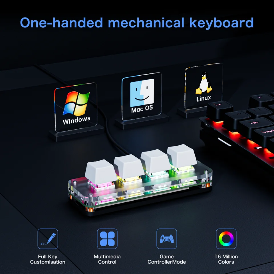 Bedraad Gaming Toetsenbord | USB | Mechanische Toetsen | RGB | US internationaal | US Internationaal