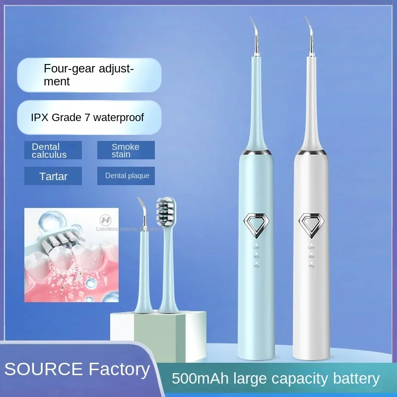 

Portable Rechargeable Sonic Ultrasonic Tooth Cleaner Teeth Whitening Electric Toothbrush 2 Jet 4 Modes Ipx7