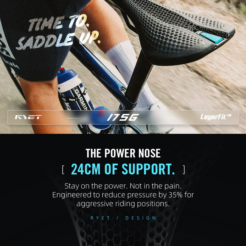 RYET Carbon Sattel MTB Gravel Rennrad 175g 3D Gedruckt Sitz 7x9mm Radfahren Kissen 143/155MM Für Racing Fahrrad Sitz Teile – Detail 16