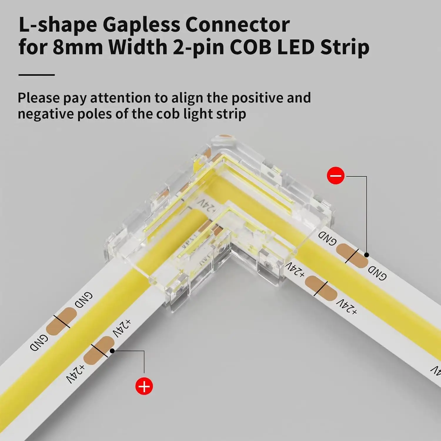 5 개/몫 무료 용접 COB LED 스트립 빠른 커넥터 8mm 2PIN 솔더리스 FOB 라이트 솔더 프리 스트립-DC USB 전원 미니 버클