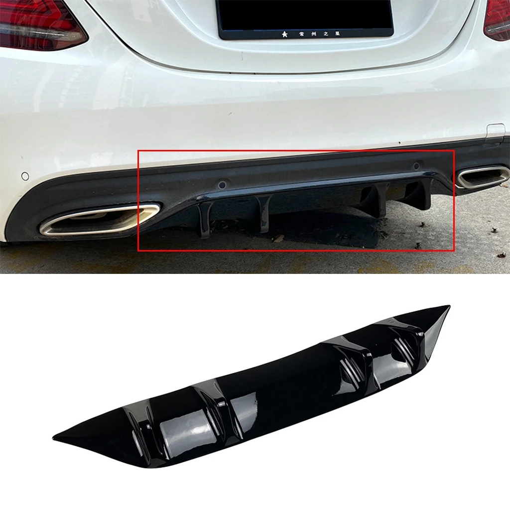 

For Mercedes-Benz C-Class W205 C200 C260 AMG Line Rear Bumper Diffuser Rear Side Splitters Spoiler Lip Rear Bumper Protector