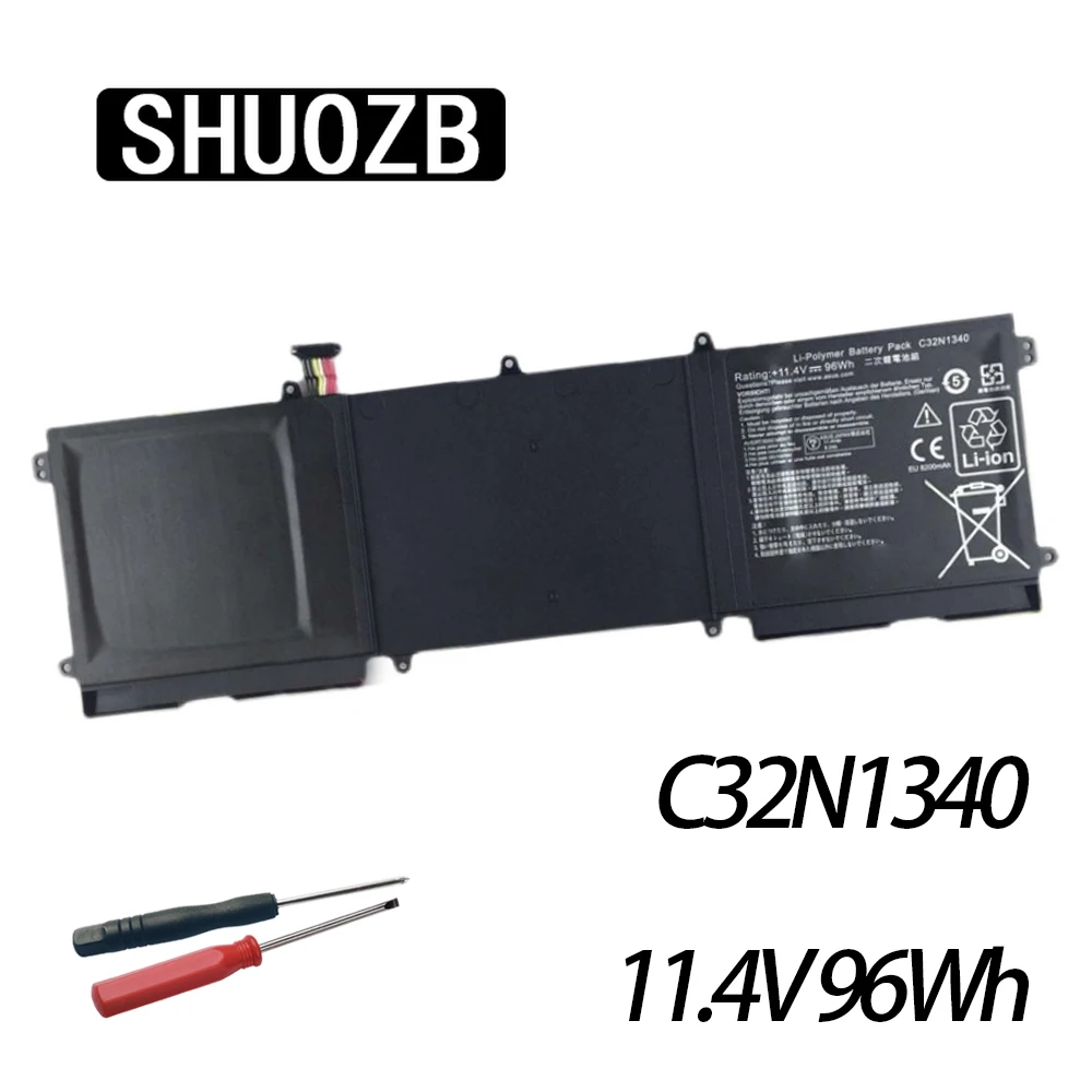 

SHUOZB C32N1340 Laptop Battery For Asus Zenbook NX500 NX500J NX500JK-DR018H DR027H DR012H DR011H DR017H XH72T DR005H 11.4V 96Wh
