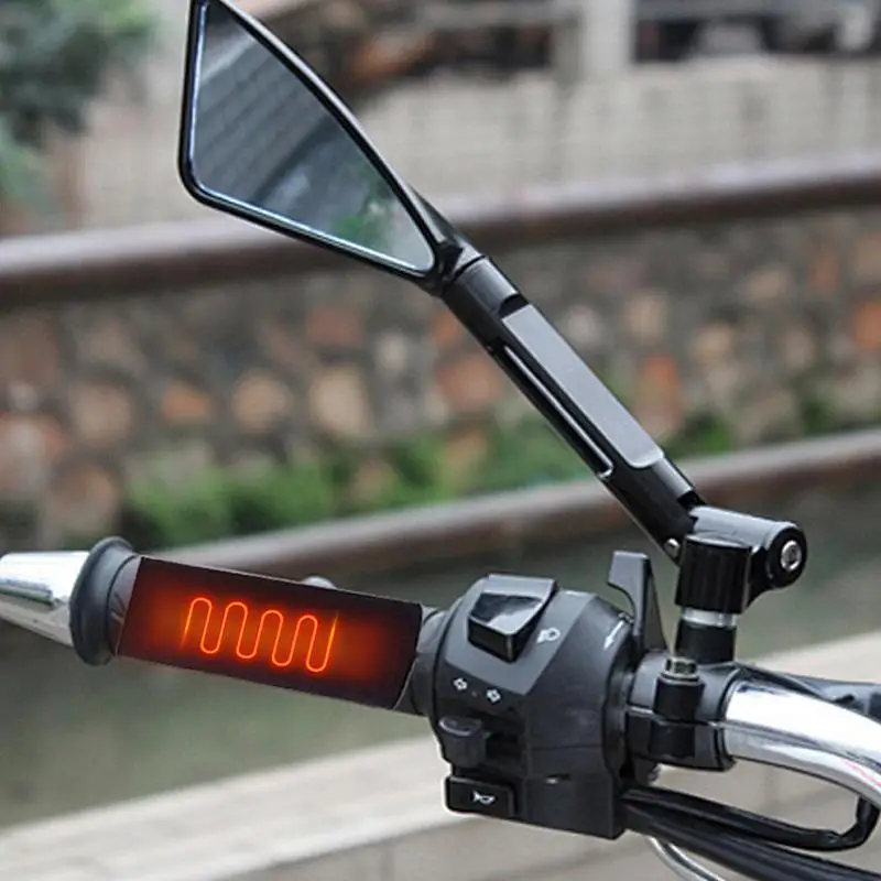 Heated Handlebar Grips Adjustable Heated Motorcycle Hand Grip Motorcycle Handgrips USB Grip Cover Anti Slip Heat bicycle handlebar grips bicycle accessories bike handlebar grips bike handle grips