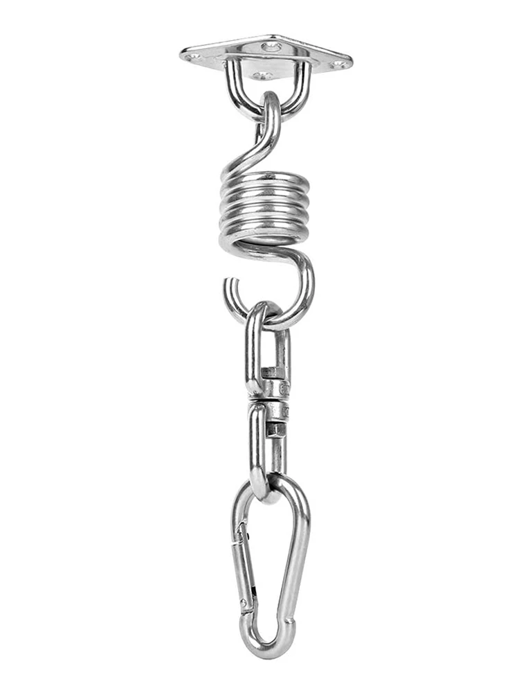 

Stainless steel hammock hooks spring swivel hooks load capacity 400 pounds wooden beams perfect for swing chair suspension Pilat