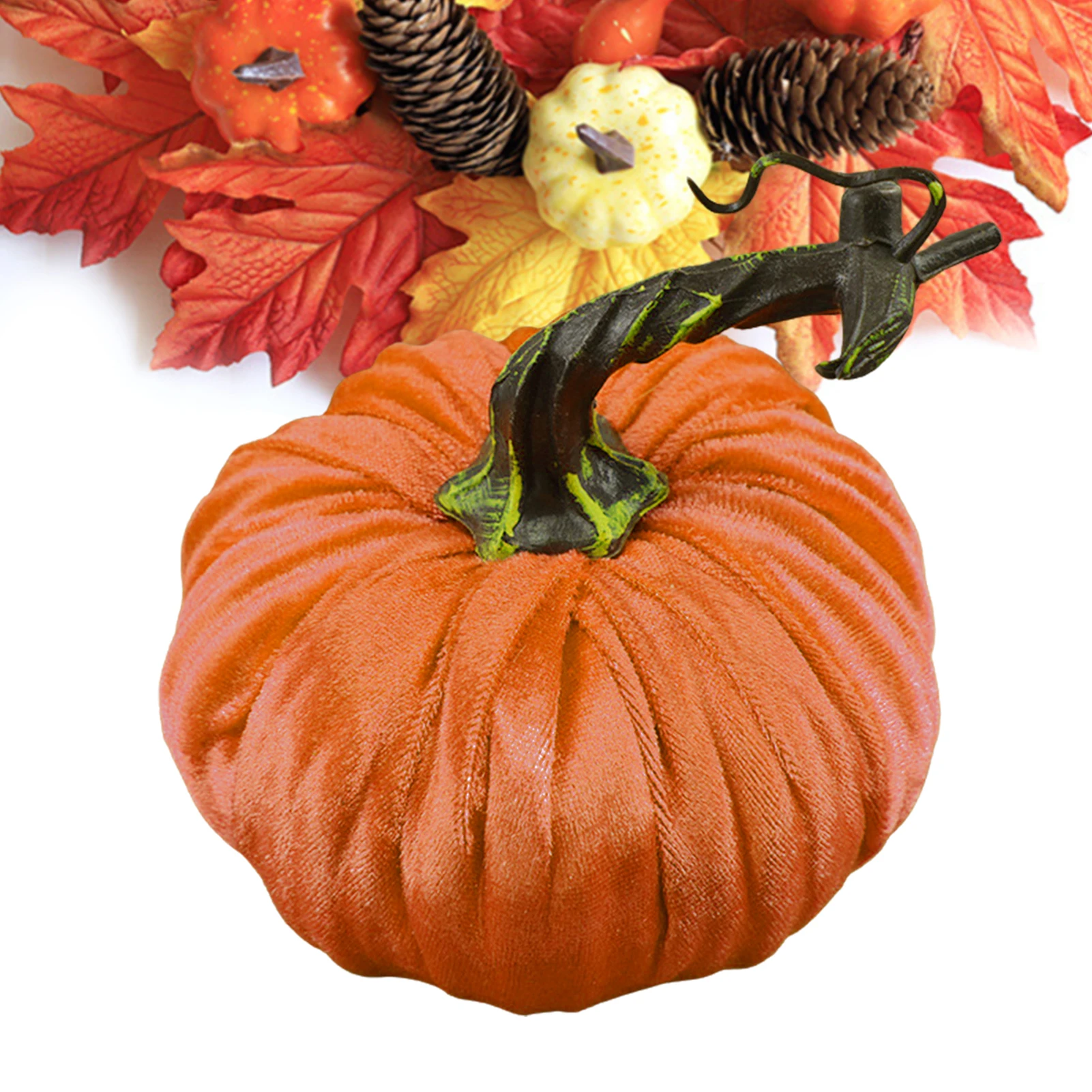Winlyn 56 Mini Zucche Artificiali Assortite In Schiuma – Decoration Autunnali Per Halloween E Ringraziamento – 1,4 A 4,6 Cm - 3