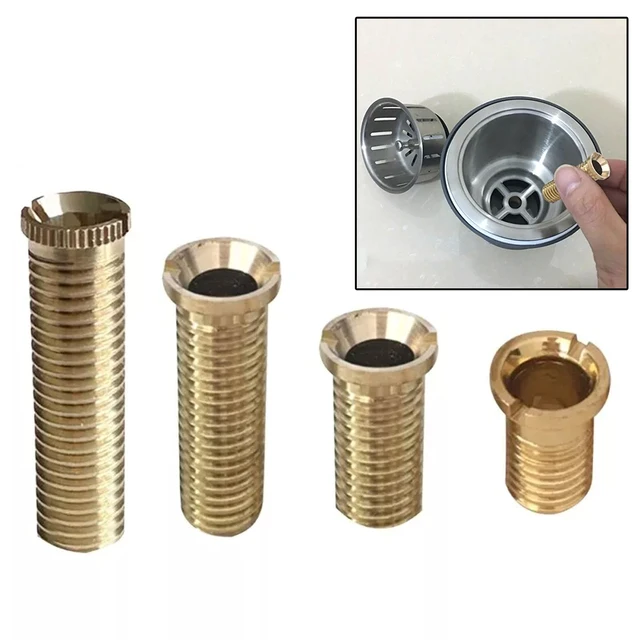 Brass Sink Strainer Screw Connector Sink Bolts Screw For Wash Basin Strainer Sink Basket Screw Connector Kitchen Fixture Tools
