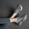 5cm Air Mesh Genuine Leather Flats Women Platform Wedge Summer Fashion Loafer Chunky Sneakers Mixed Color Comfy Shoes Vulcanize 5