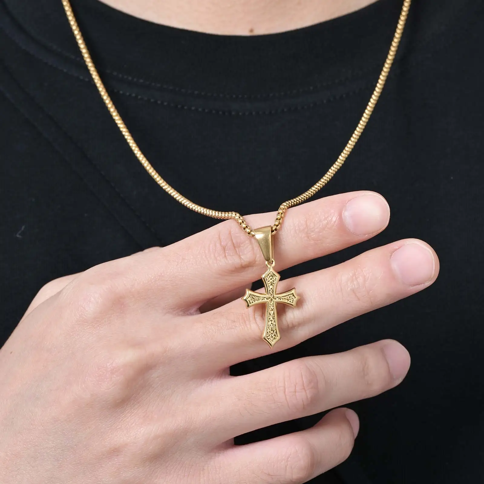Hip Hop Cross Necklace 4