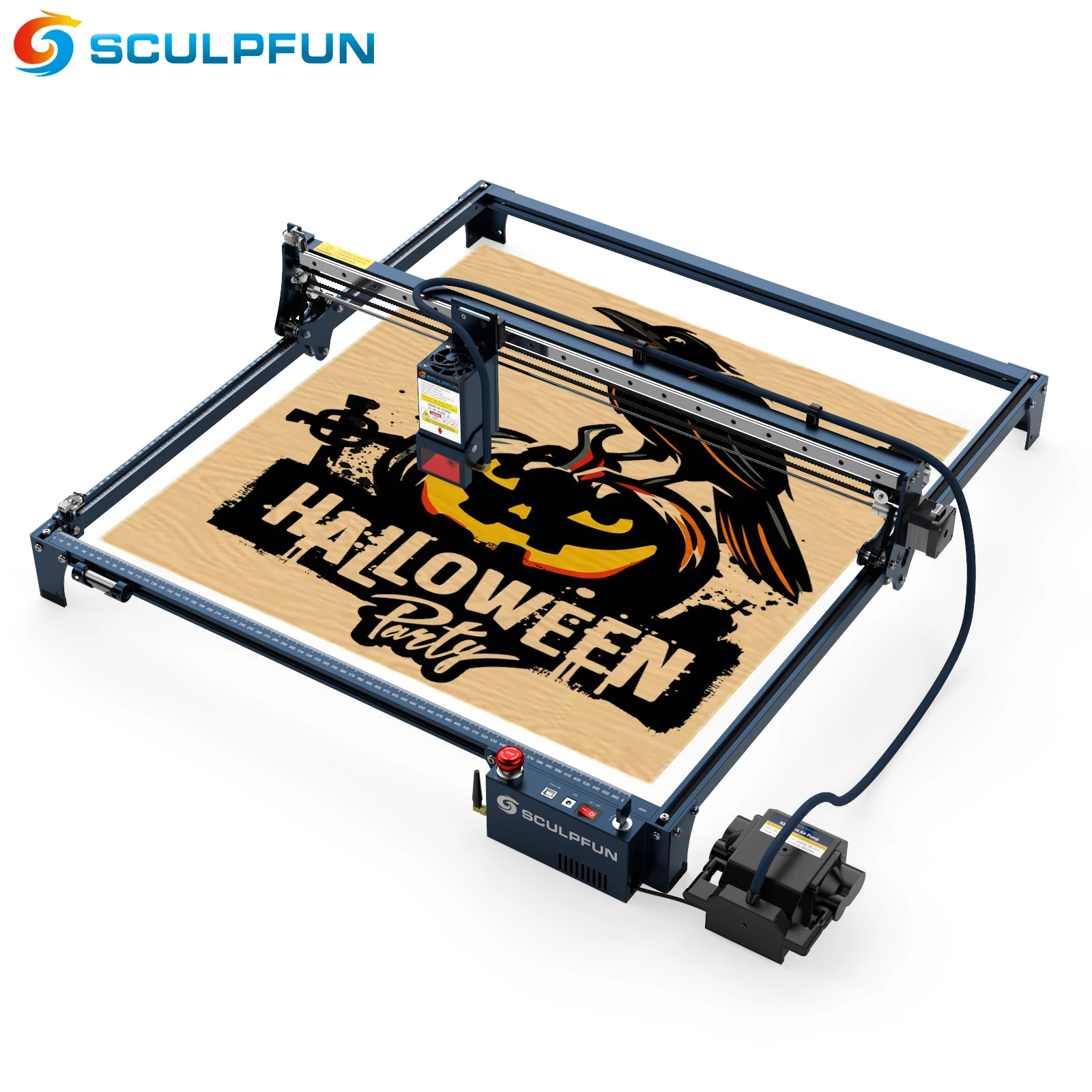 SCULPFUN S30 Ultra 33W Laser Engraver With Automatic Air Assist Replaceable Lens 600x600mm CNC Laser Cutter and Engraver Machine sculpfun s30 ultra 22w laser engraving machine 600x600mm engraving area with automatic air assist replaceable lens