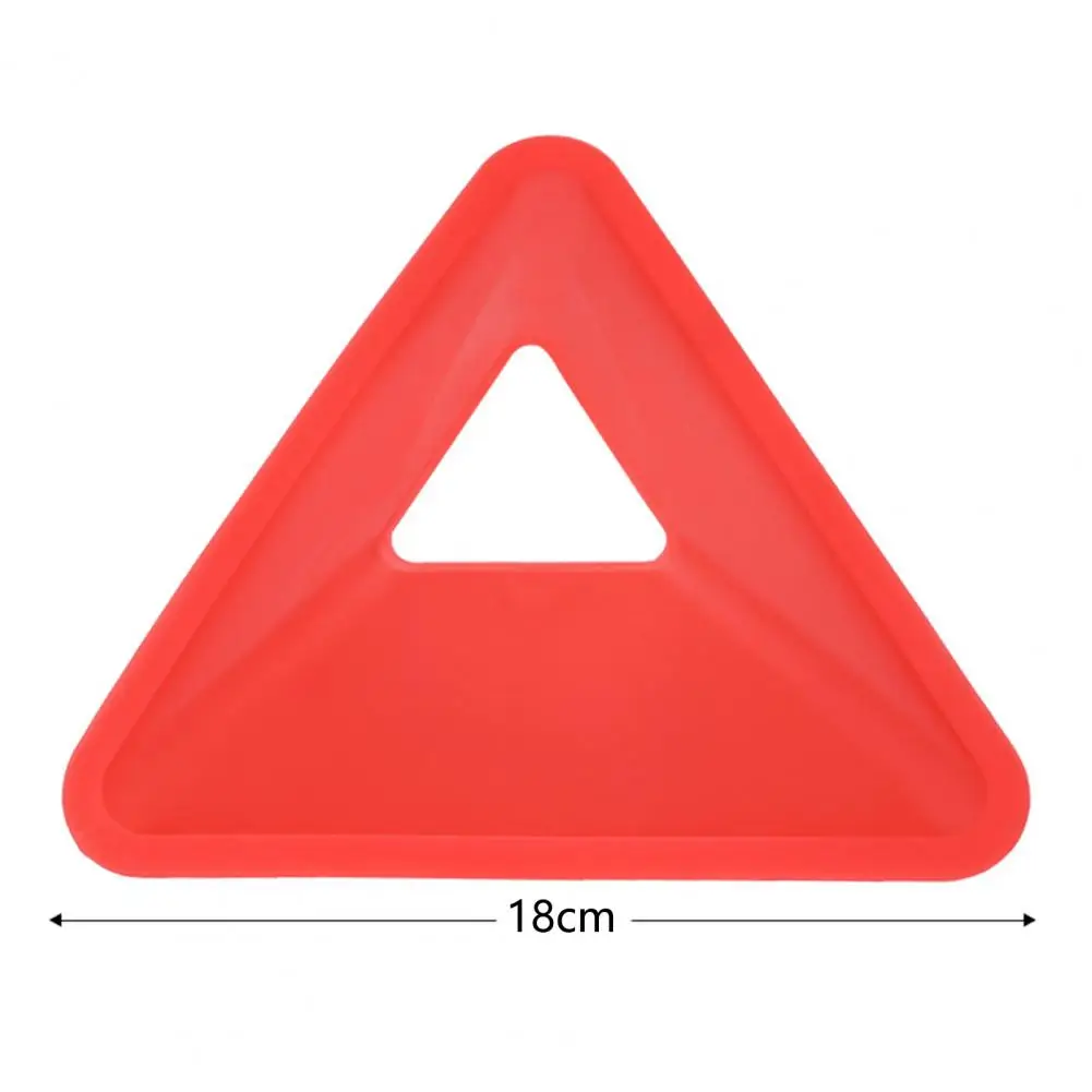 

Excellent Football Roadblocks with Hole Soccer Markers Triangle Shape Reusable Soccer Training Signs Strengthen Agility