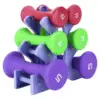 6pcs Hand Fitness Weights Set Holder Rack 2lb 3lb 5lb Bodybuilding Exercise Equipment