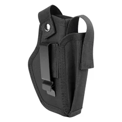 Tactical Interchangeable Pistol Holster with Magazine Slot - Black (Black)