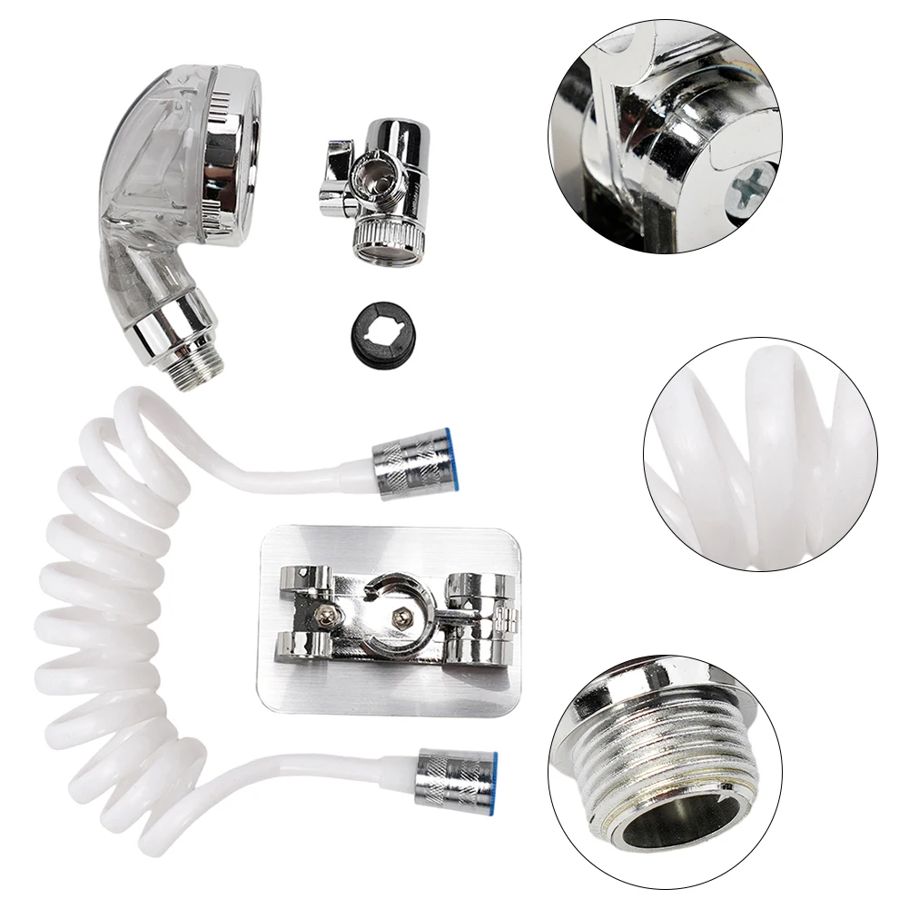 Shower Faucet Shower Faucet Set Hose Handheld Shower Head Spray Tap Attachment Sprayer Sink Bathroom Fixture Wall Mounted ABS Sprayers
