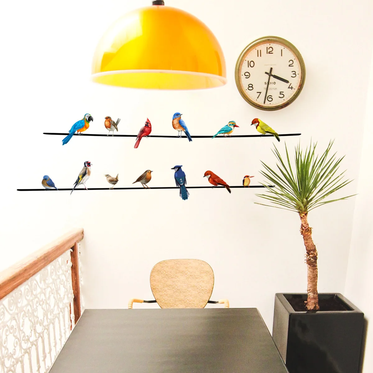 

Branch and Bird Cartoon Wall Sticker for Children's Room, Living Room Decoration, Self-adhesive Sticker, Wholesale