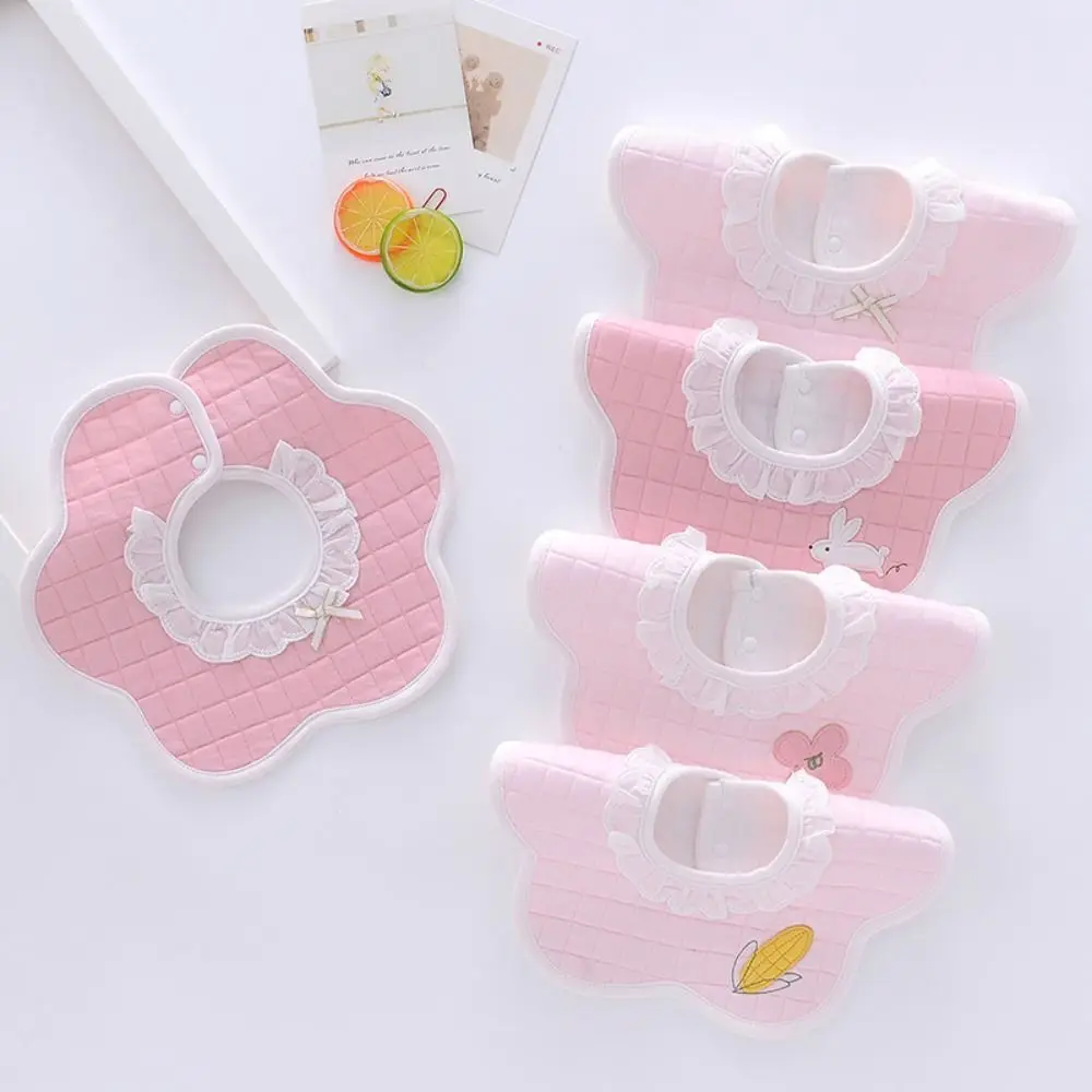 

Infant Eating Burp Cloths Feeding Drool Bibs Petals Stereo Burp Cloth Saliva Towel Baby Muslin Bibs Korean Style Cotton Bibs