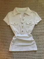 T-shirt Polo Vintage Y2k avec lettres imprimées des années 90, Slim, gothique, Punk, esthétique, Harajuku, vêtements d'été pour femmes, Streetwear, haut court, t-shirts Grunge 5