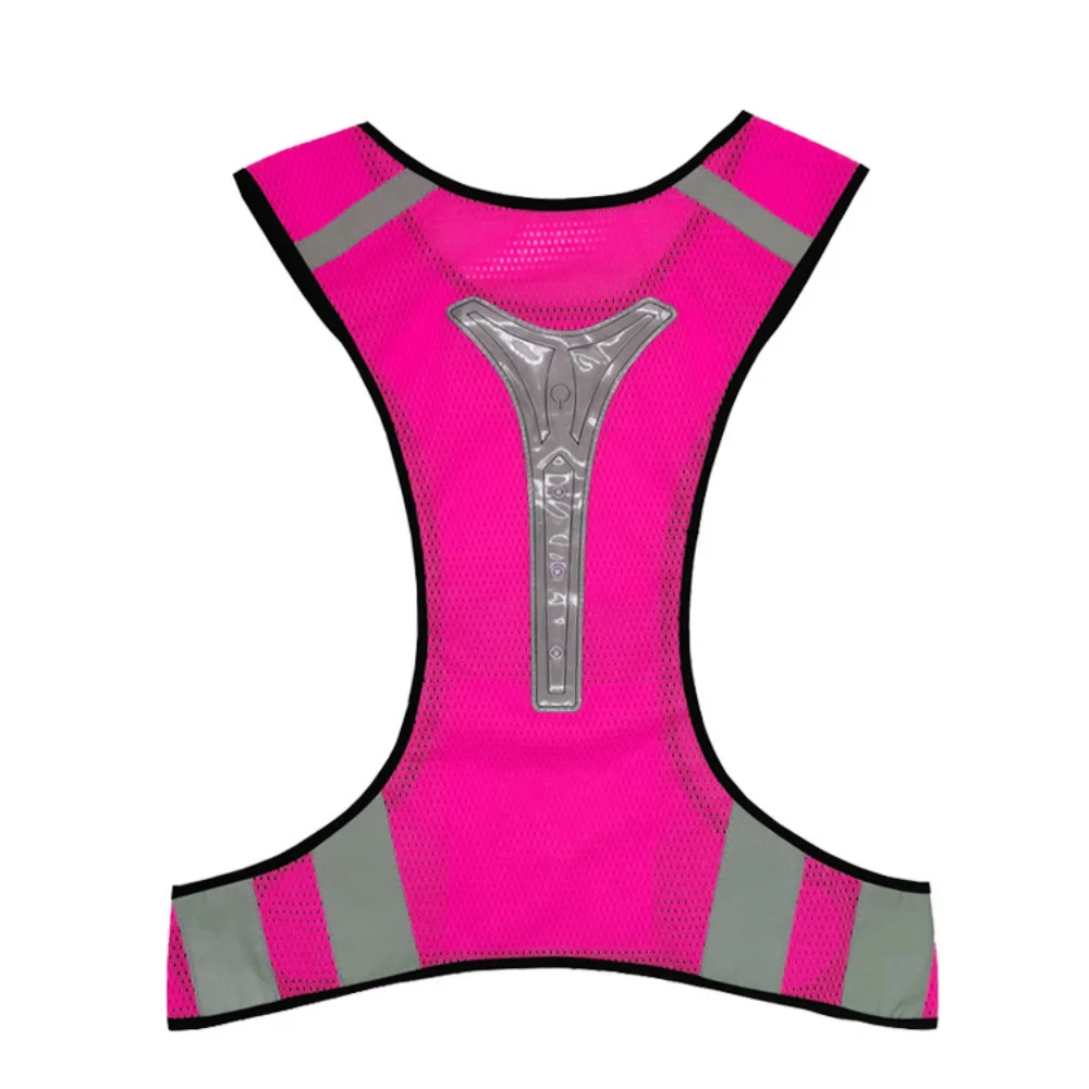 Reflective Vest High Visibility Breathable Safety Fluorescent Mesh for Night Running Cycling Hiking Sport
