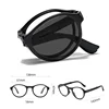 Round Frame Color Changing Reading Glasses with Box New Style Folding Photochromic Presbyopia Sunglasses with Diopter 0 To +4.0 6