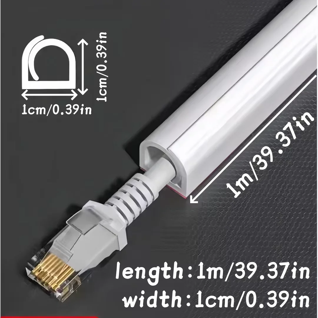 Wire Cords Covers Paintable Cable Concealer Cable Hider TV on Wall Wire Hiders Management Cord Hider Wall 1PC 1/2/3/5/10m