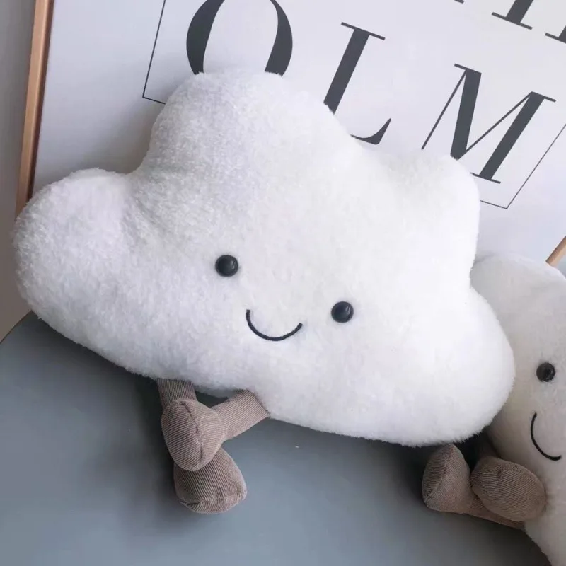 White Cloud Sun Pillow Cute Bedside Cushion Pillow Children's Room Bay Window Bedroom Crib Nordic Style Decoration 3