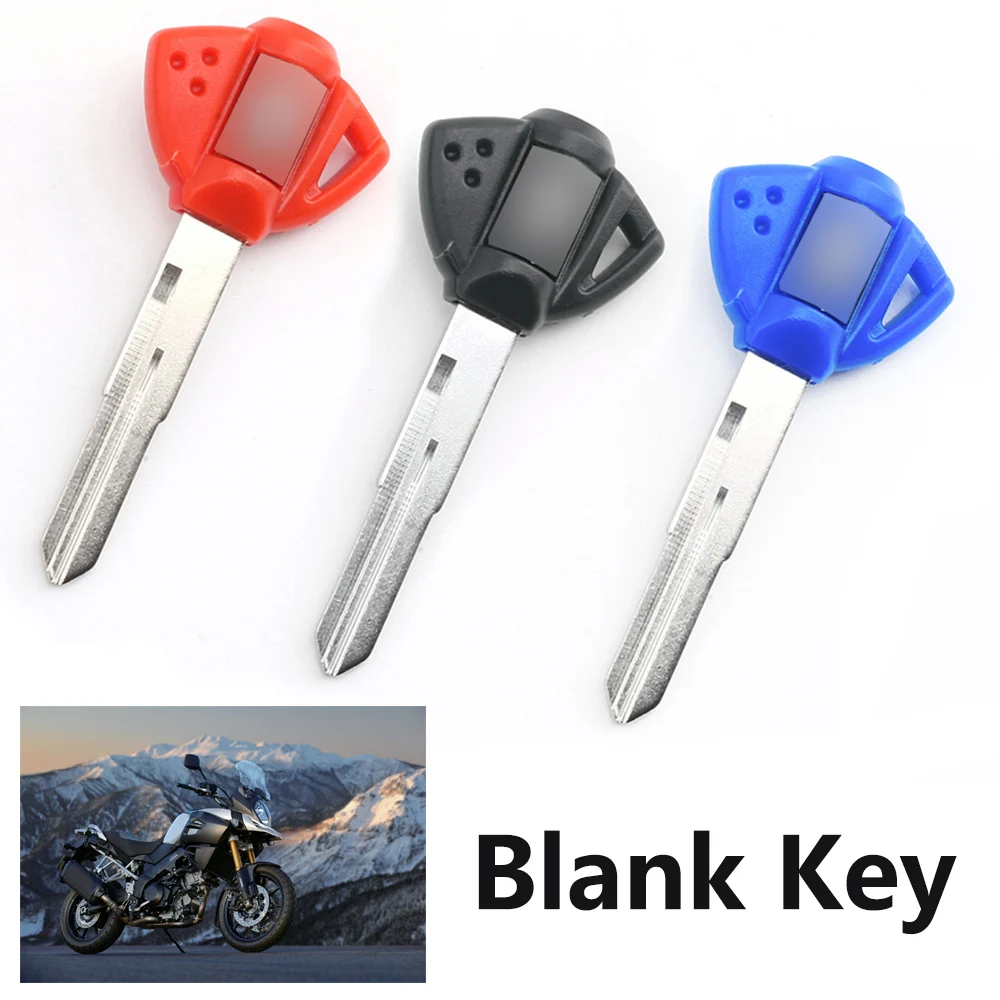 Motorcycle Blank Key Uncut Blade motorcycle keys motorcycle key accessories For Suzuki Hayabusa GSX1300R Vstrom Dl650 DL1000 GSXS 750 GSX600F GSX750F SV650 Accessories