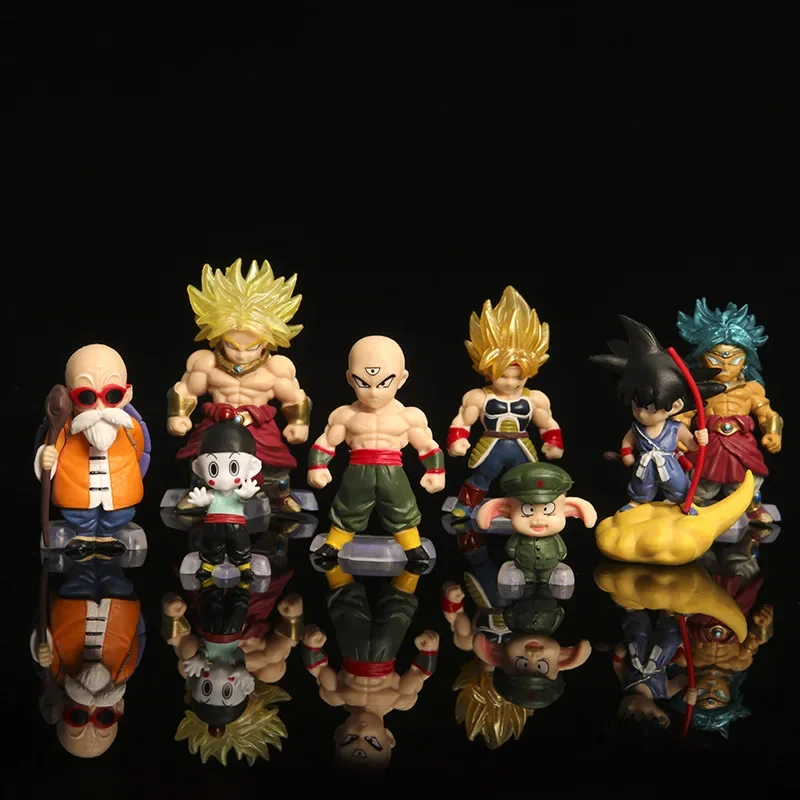 Dragon Ball Collection 5.5Cm Anime Doll Toy Decorations Goku Master Roshi Oolong Tien Shinhan Combinato Figure Toys Home Ornamenten