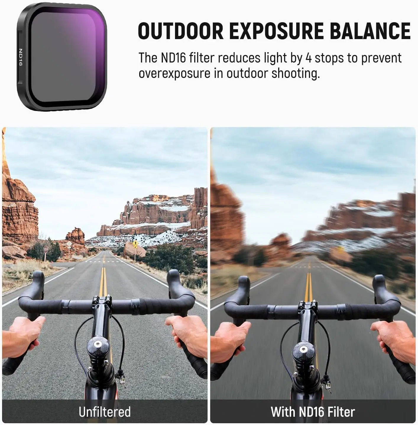 Kit 4 Filtres Insta360 Ace Pro & Ace Pro 2 : CPL, UV, ND16, Diffusion Noire
