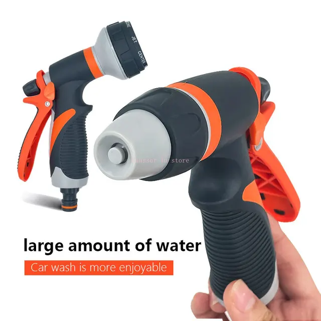 Spray-Pázsit Öntözés Többfunkciós Autómosás Nagynyomású Tartós, Kézi Szerszámok Tömlő Sprinkle Fúvóka Kert - Image 3