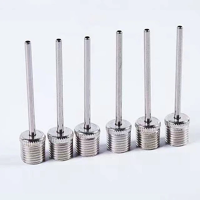 Sport Ball Inflating Pump Needle 10/20pcs for Football Basketball Soccer Inflatable Air Valve Adaptor Stainless Steel Pump Pin 6