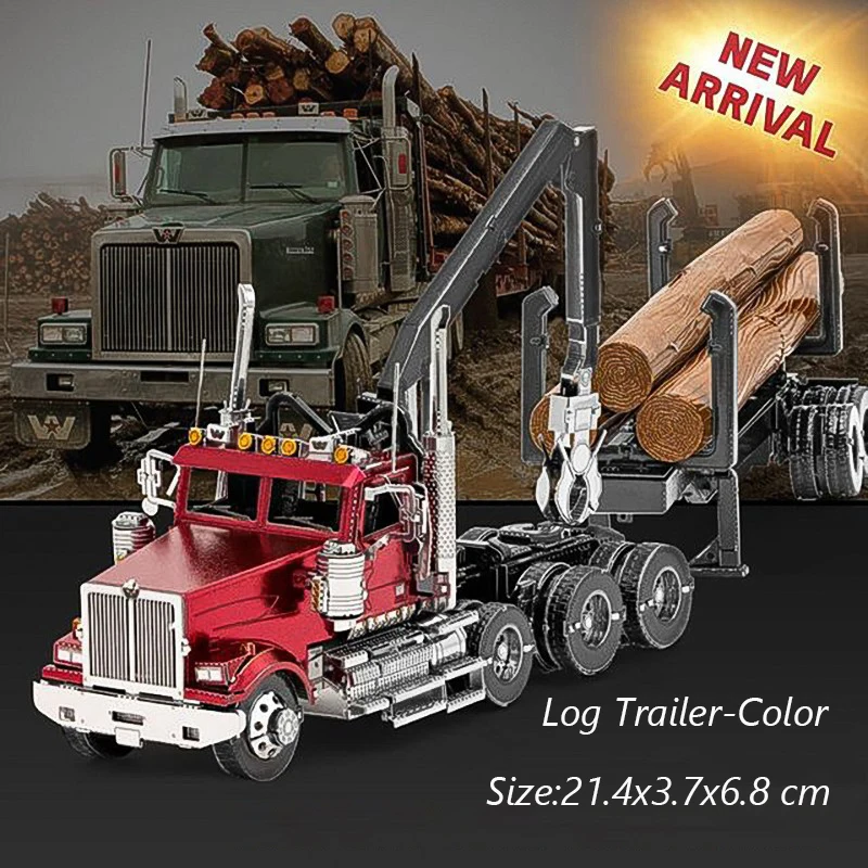 3D Metal Puzzle Mixer Truck Engineering Vehicle DIY Assembly Kit