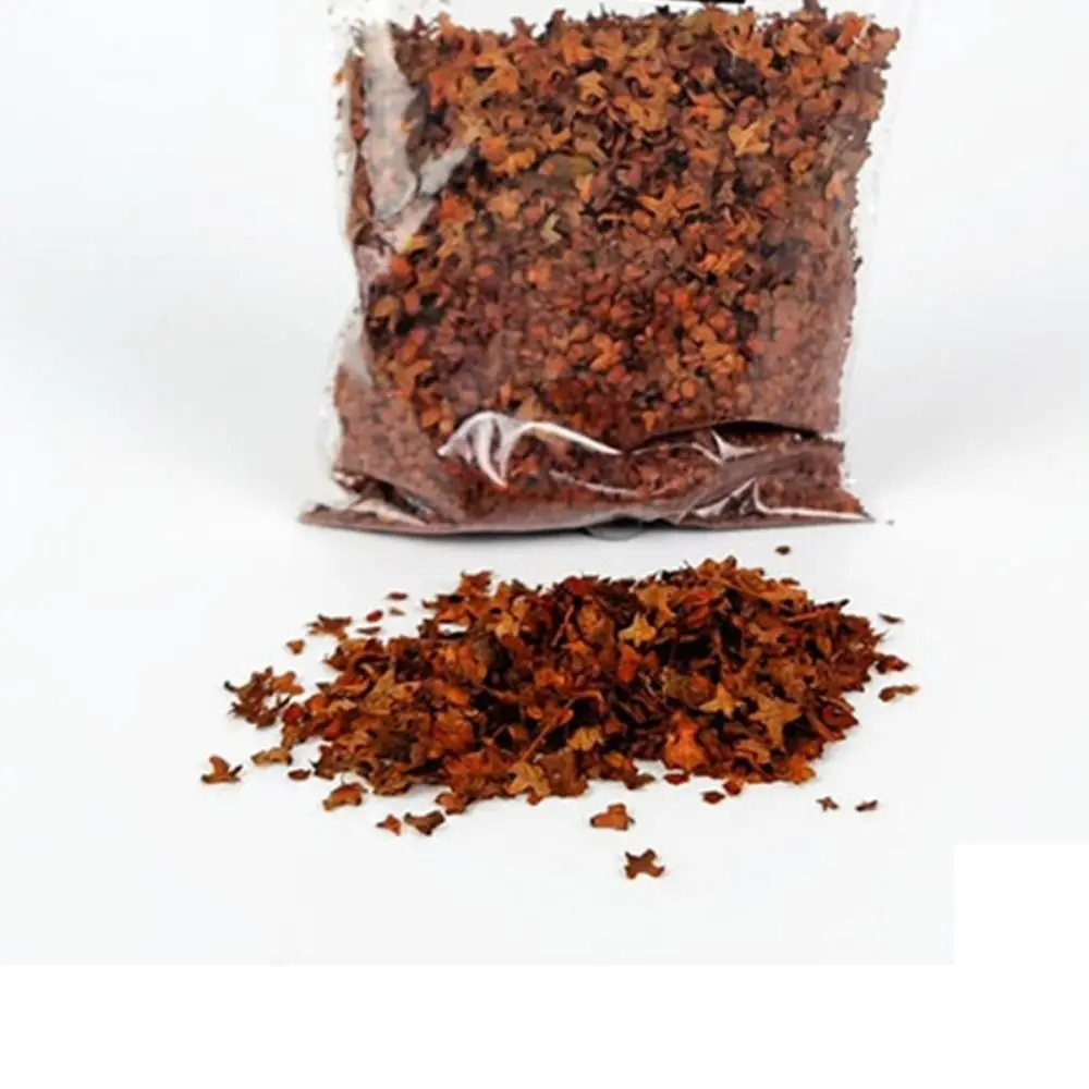 Static Model Miniature Leaves Model Miniature Terrain Layout Scene Micro Landscape Leaves 35ml Grass Tufts DIY Miniature Leaf