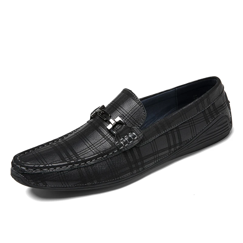 

Fashion Men Casual Shoes Luxury Brand Walking Lightweight Loafers Soft Mens Moccasins Genuine Leather Flats Comfortable Italian