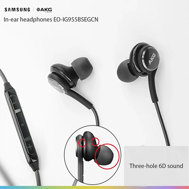 Auricular Samsung Akg Tipo C Original Negro/ Note 10 - alta señal