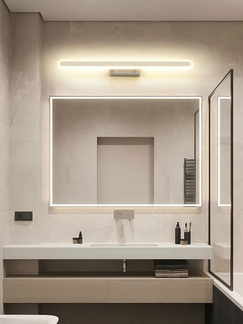 Applique miroir LED Hollywood, 60 cm à 5 lampes