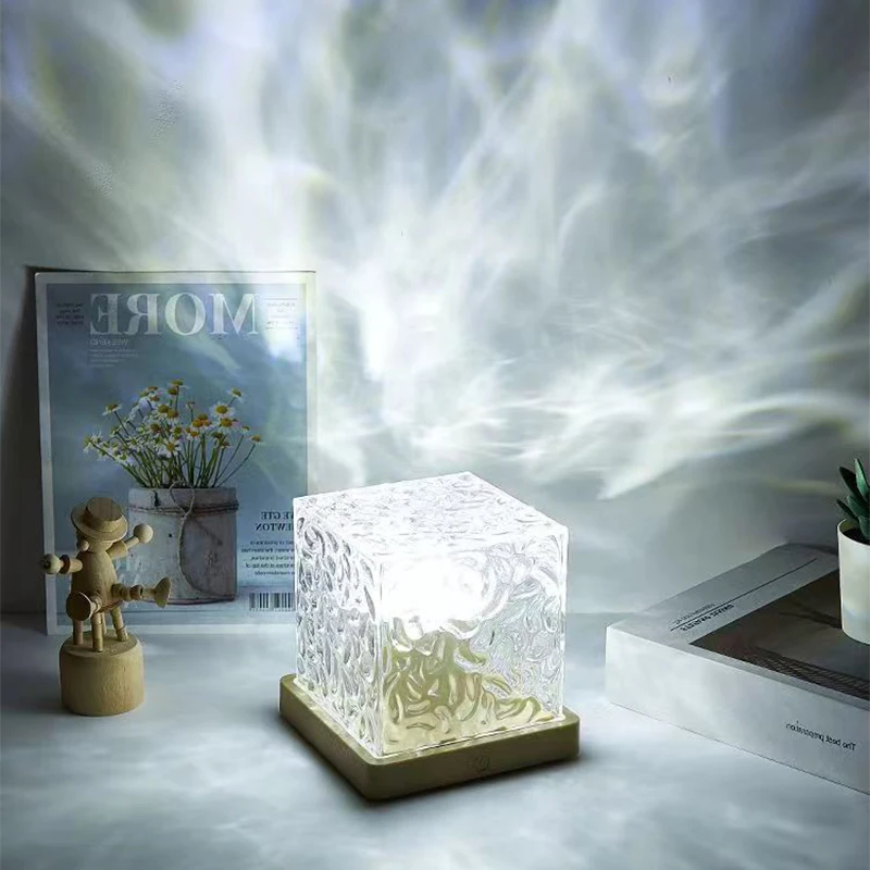 16 Colors Ocean Wave Projector Light Midnight Aura Aurora Glow Lamp Home Office Bar Restaurant Underwater Projector Night Light
