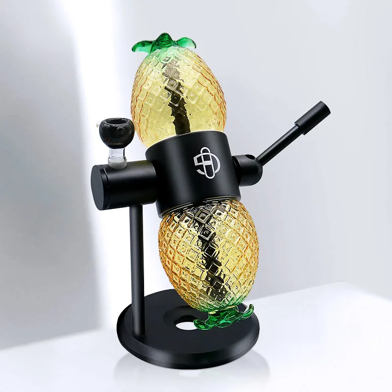 Pineapple Gravity Hookah Metal Glass Arabian Hookah Pipe Smoking Accessories Glass Pipes for Smoking Shisha Pipes Accessories