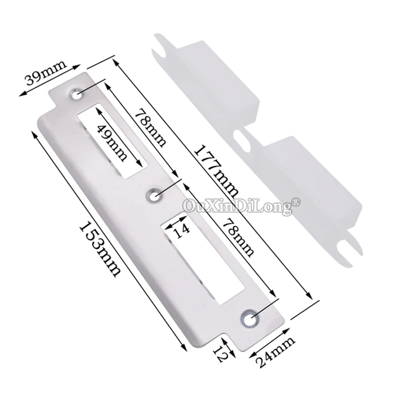 1Piece Stainless Steel Heavy Spring Door Lock body 7255/5572 Double Tongue Bearing Silent Door Lockbody Lock Repair Parts