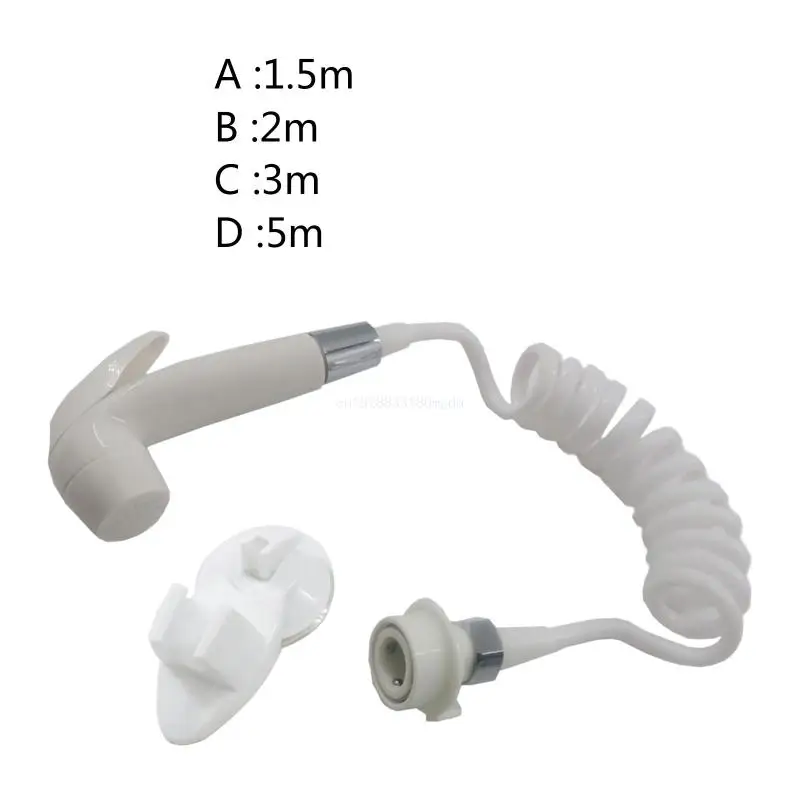 Toilet ABS Shower Hose Flexible Tube Spring Shower Hose for Bathroom Dropship