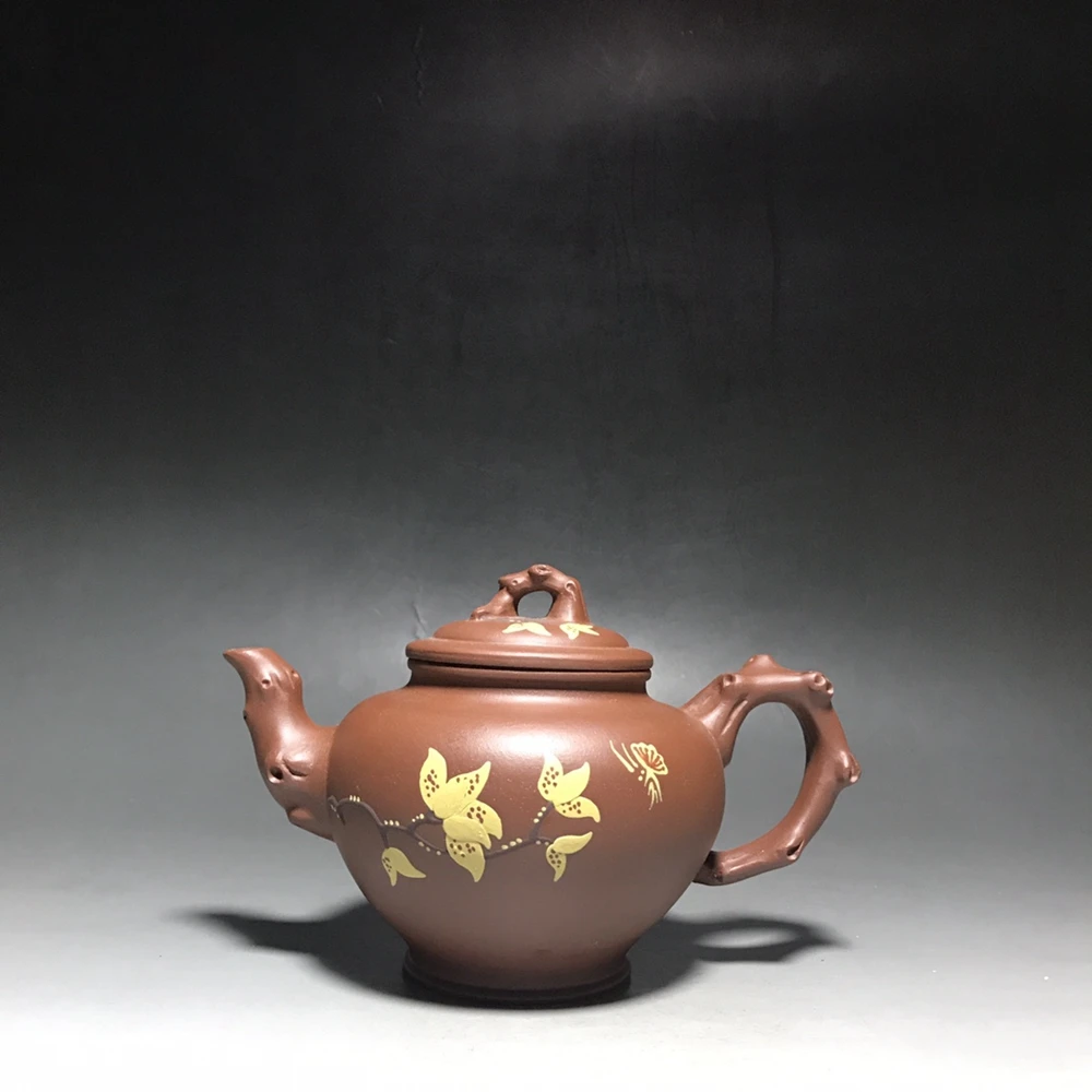 

Chinese Yixing Zisha Clay Teapot yulan Primula Pot as shown 350ml