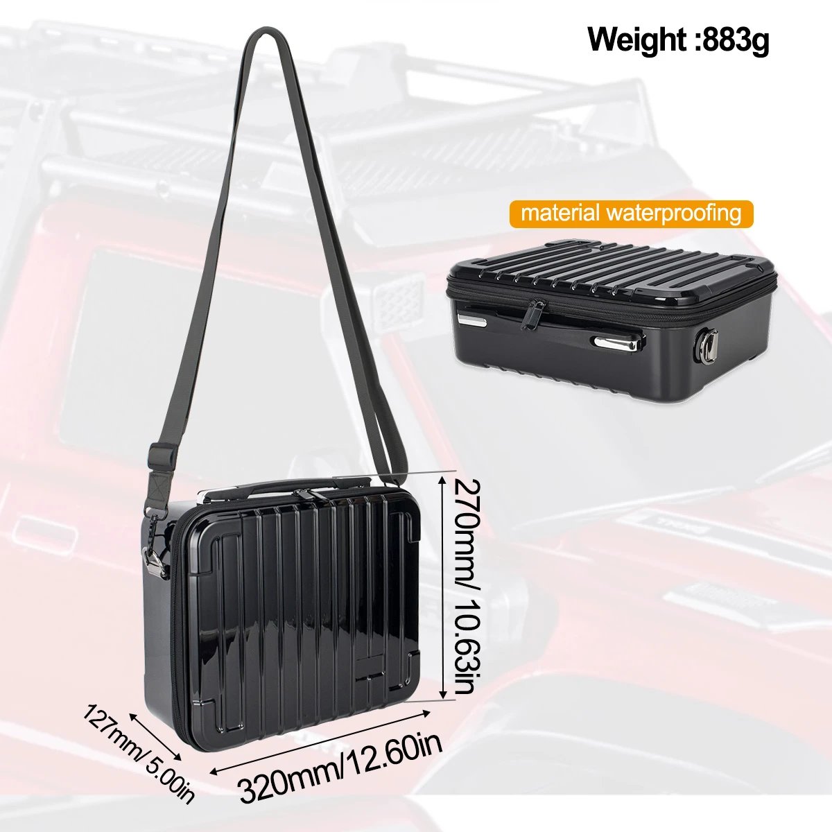 Sac de Transport pour Voiture RC TRX4M SCX24 - Mallette de Rangement