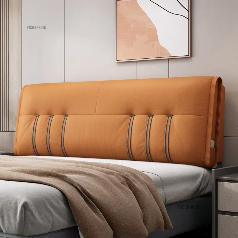 Italian Minimalist Headboards for Tatami Multifunctional Backrest Headboard Light Luxury Tech Fabric Bedroom Furniture for B&B