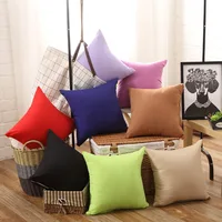 Candy Color Cushion Cover Simple Solid Cushion Cover Pillow Case Cover Grey White Black Cushion Covers Decorative Pillowcases 1