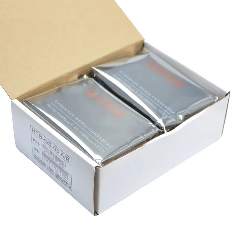 Gigabit fiber optic transceiver SC optoelectronic converter pair HTB-GS-03
